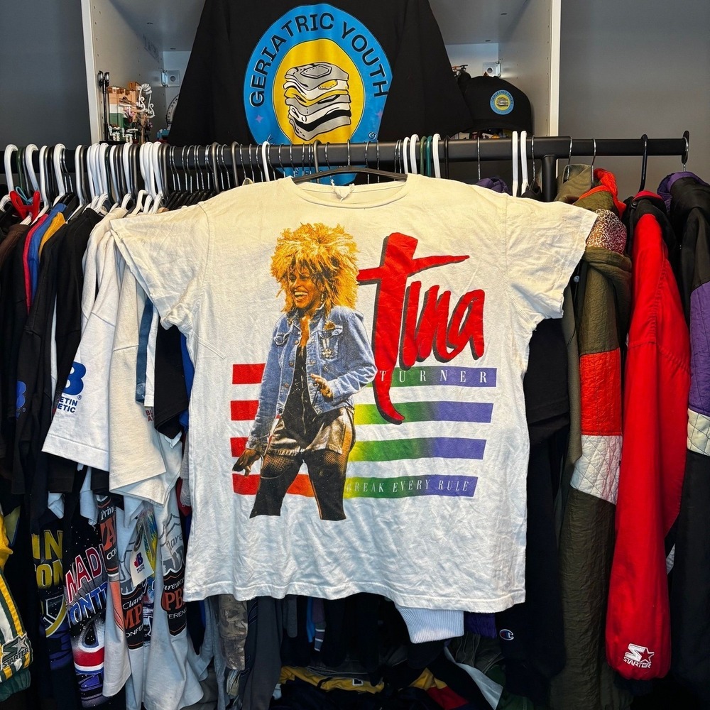 Vintage 1987 Tina Turner World Tour Concert Shirt XL Single Stitch USA Band Tee
